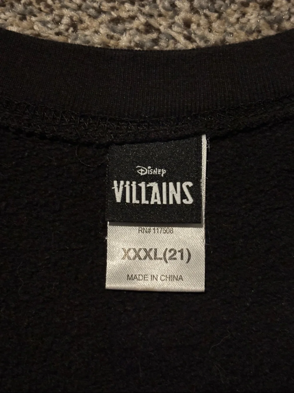 Disney > Black 'Villains Mood' Graphic Crewneck Sweatshirt - Size XXXL 21 - Picture 2 of 12